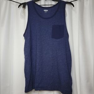 Blue Old Navy mens tank size small. Has pocket.